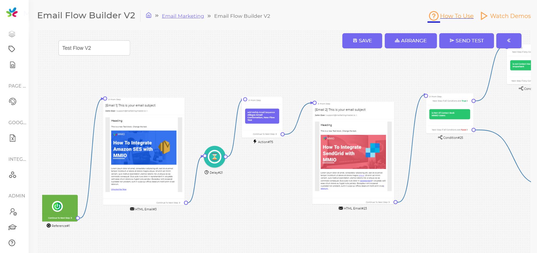 screenshot of Marketing Master IO